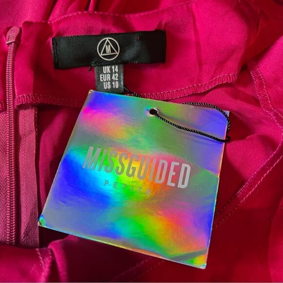 NWT! Missguided satin wrap front strappy jumpsuit - Picture 12 of 13